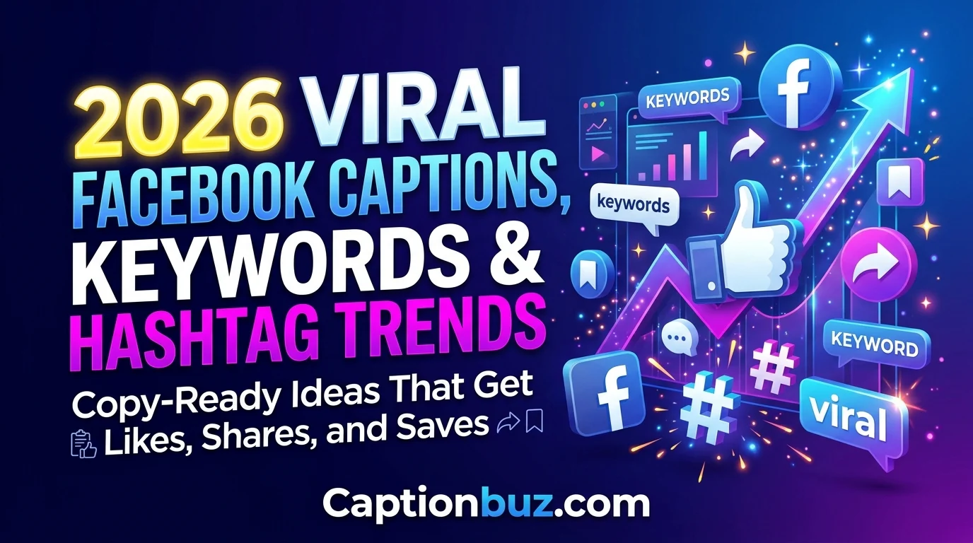 2026 Viral Facebook Captions, Keywords & Hashtag Trends